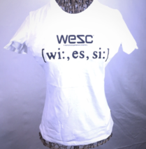 WeSc fonetic white T-shirt Women’s Streetwear Hip Hop Rave - £8.23 GBP