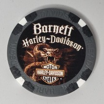 Harley Davidson Poker Chip - El Paso TX - Snake - Black &amp; Gray - $4.94