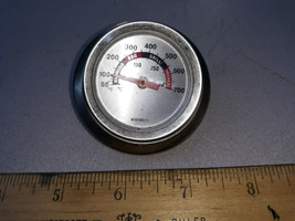 20QQ98 Bbq Thermometer Tests Good, 1-7/8&quot; Diameter, 2-3/8&quot; Bezel, Good Condition - £4.57 GBP