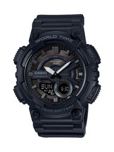 Casio Classic Quartz Watch Stainless Steel Black Resin Band - $1,790.94 MXN
