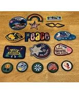 Girl Scout  Patches Lot 16 Rainbow Wings Round Skates Peace Pumpkin Surv... - €15,28 EUR