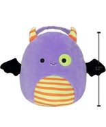 NWT 12&quot; Squishmallow Blaze the Bat Halloween Easter Treat Pail Bucket Ba... - €12,26 EUR