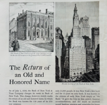 1938 Bank Of America Advertisement Original Wall Street Building NYC E90D1 - $465.81 MXN