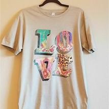 Serape &amp; Leopard Love T-Shirt - M - £22.89 GBP