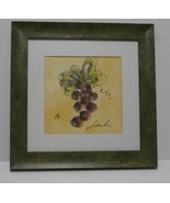 Great Grapes Watercolor Print - Red, Framed Wall Art - £15.85 GBP