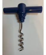 Wine Opener Corkscrew Travel Plastic Metal Blue 4.5&quot; long Barware - €8,45 EUR