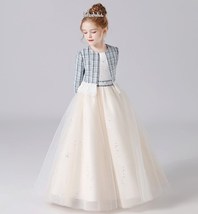 Girls communion dress fashion luxury Wedding Dress ball flower dress - £124.55 GBP