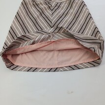 Ann Taylor Loft Women’s Coral Stripes Back Zip Pull On Skirt Size 8T image 10