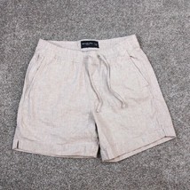 Abercrombie and Fitch Shorts Womens Small Tan Linen Blend  - £19.53 GBP