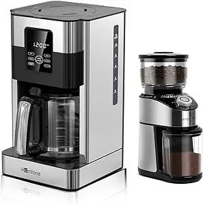 Programmable 12 Cup Coffee Maker &amp; Coffee Grinder Combo - £187.44 GBP