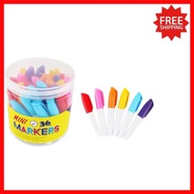 36-Pcs Mini Permanent Markers in Assorted Colors - Non-Toxic &amp; Water Res... - $575.98 MXN