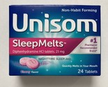Unisom Sleep Melts SleepMelts Cherry Nighttime Sleep Aid, 24 Tablets, Ex... - £12.75 GBP