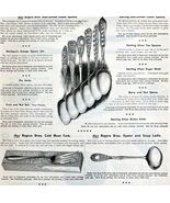Rogers Bros Silver Plate Silverware 1897 Advertisement Victorian Spoons ... - €34,31 EUR
