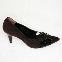 Bolsa Suede Pumps Stiletto Heels Studded Brown size 38 sz 7.5 NIB NEW Mo... - £67.26 GBP