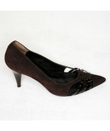 Bolsa Suede Pumps Stiletto Heels Studded Brown size 38 sz 7.5 NIB NEW Mo... - £68.09 GBP