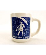 Vintage 1970s Morton Salt Ceramic Mug, 2-Color 1921 Umbrella Girl, #21-A - $20.02 CAD