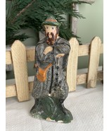 Vintage Nativity Shepherd Paper Mache 5” Tall Hand Painted Christmas Dec... - €17,42 EUR