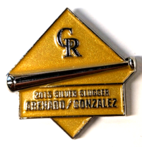 Colorado Rockies 2015 Silver Slugger Award CR Pin Arenado Gonzalez Baseb... - $12.99
