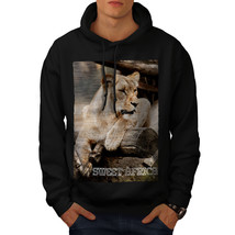 Wellcoda Africa Lion Safari Animal Mens Hoodie, The Casual Hooded Sweatshirt - £25.39 GBP+