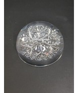 Vintage Cristal France 24% Lead Crystal Snowflake Paperweight 3-1/2&quot; - $129.55 MXN