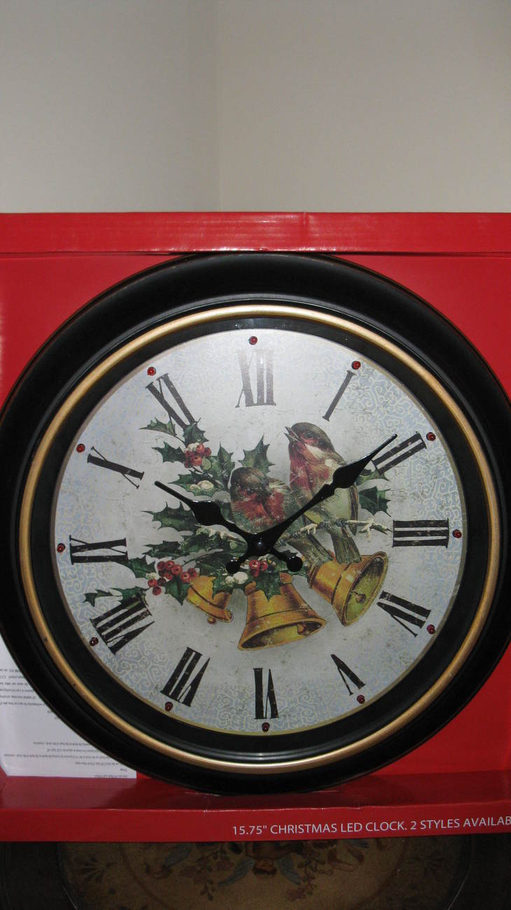 Clock LED 15.75 Inches Birds with Bells Wall Clock New - $59.99