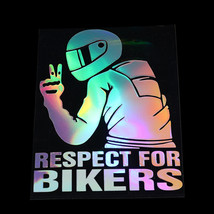 Respect For Bikers Automobile Sticker - $14.22