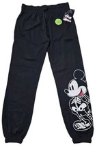 Disney Womens Black Mickey Mouse Halloween Joggers Sweat Pants Sweats XS (1) - £15.53 GBP