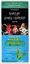 Barclay James Harvest Ticket Stumpf März 22 1982 Nürnberg Deutschland - £39.87 GBP