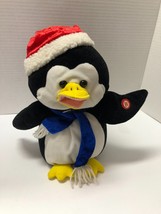 Musical Christmas Santa Hat Penguin Plush - $9.90