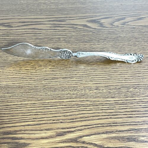 Wm A. Rogers  A1 Antique 1898 Carlton Silver Plate Twisted Master Butter Knife - $12.73