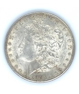 1891-S Morgan Dollaro About Fior di Conio + Au + Eccellente Occhio Appeal - $2,369.23 MXN