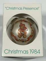 Vtg Schmid Gordon Fraser Christmas Ornament 1984 Christmas Presence Teddy Bear  - £9.71 GBP
