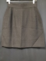 Dolce &amp; Gabbana Wool And Cotton Black Geometric Print A-Line Skirt Sz 42 - $158.91