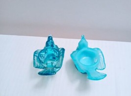 Blue Birds with Berry Candle Holders /Open Salts - $24.75
