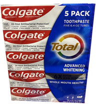 Colgate Total Advanced Whitening Toothpaste, 6.4 oz, 5-pack - $23.50