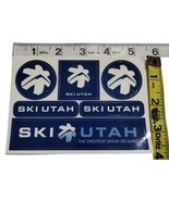 SKI UTAH THE GREATEST SNOW ON EARTH SNOWBOARD AREA RESORT STICKERS LOT 6... - $112.88 MXN