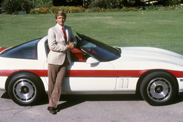Dirk Benedict in The A-Team with his 1984 Chevrolet Corvette 24x18 Poster - £18.97 GBP