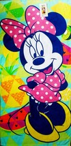 Minnie Mouse Jumping Beans Beach Towel measures 28 x 58 inches - £13.39 GBP