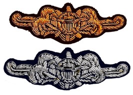 U.S. Coast Guard Badge: Cutterman Officer New Gold Silver Bullion Badge Cp Made - £18.18 GBP+