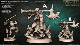 3D Printed Artisan Guild Brunilde Snakeslayer Dragonpeak Barbarians 28mm 32mm - $9.80 - $12.54
