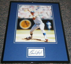 Charlie Hough Signed Framed 11x14 Photo Display Rangers - £50.33 GBP