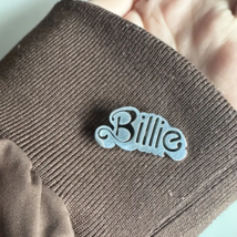 BILLIE EILISH Barbie Font Nameplate Enamel Pin ♡ RARE Metal Brooch ✩ Tou... - $9.99