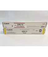 2 OEM Canon iR ADV C250iF,C350iF,C355iF GPR 51 MY Toner Cart (Water Dama... - €80,99 EUR