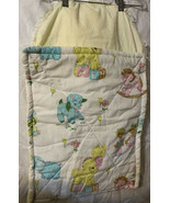 Handmade Baby Quilt Brown Boy &amp; Girl, Blocks, Lamb, Horse, Snap Side Quilt - $552.52 MXN