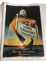 vintage Lord Calvert Print Ad Canadian Whiskey Advertisement pa1 - £7.00 GBP