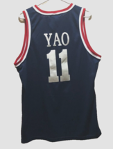 Yao Ming #11 Houston Rockets 1995 NBA Vintage Nike Sewn Blue Swingman Je... - $61.62