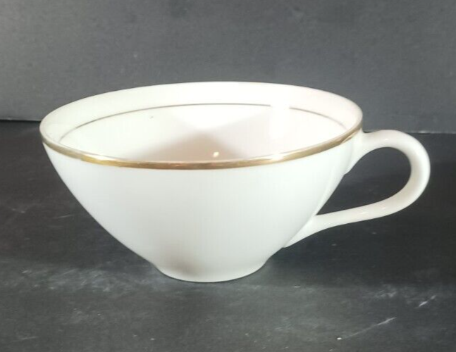 SONNET TEA CUP Fine China Japan White with Gold Trim