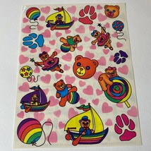 Vintage Lisa Frank Bears Sticker Sheet S124 - £8.78 GBP