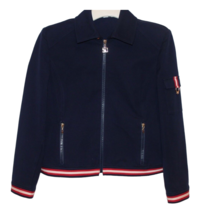 Sport Jacket St. John Collection By Marie Gray Navy Size Medium - £77.83 GBP