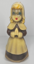 Vintage Gurley Pilgrim Girl Thanksgiving Candle 5&quot; SKU H76 - £10.27 GBP